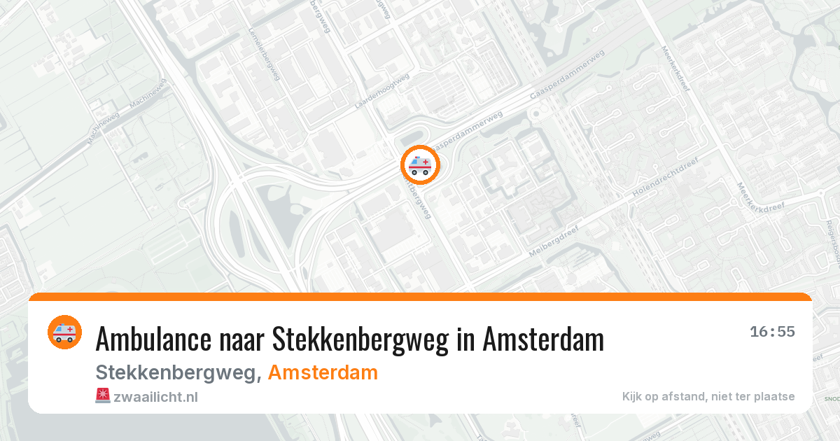 Ambulance naar Stekkenbergweg in Amsterdam — 6 aug 2026
