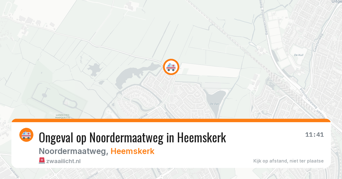 Ongeval op Noordermaatweg in Heemskerk — 22 jan 2026