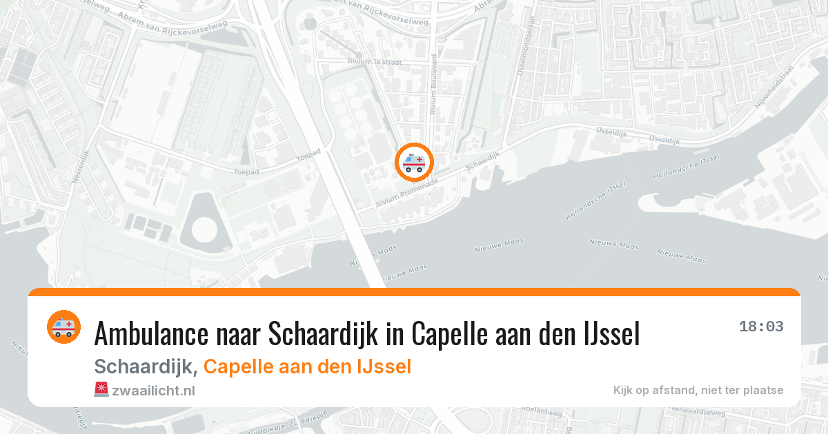 Ambulance naar Schaardijk in Capelle aan den IJssel — 11 aug 2026