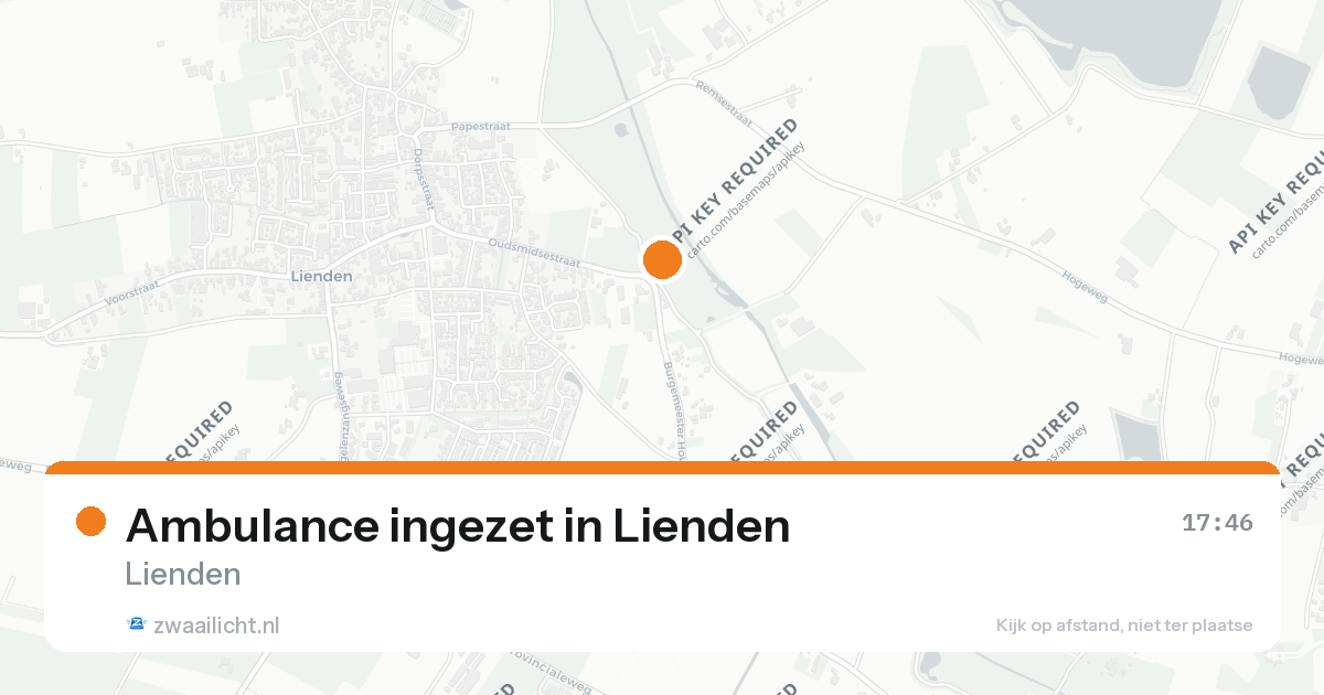 Ambulance ingezet in Lienden — 24 aug 2026
