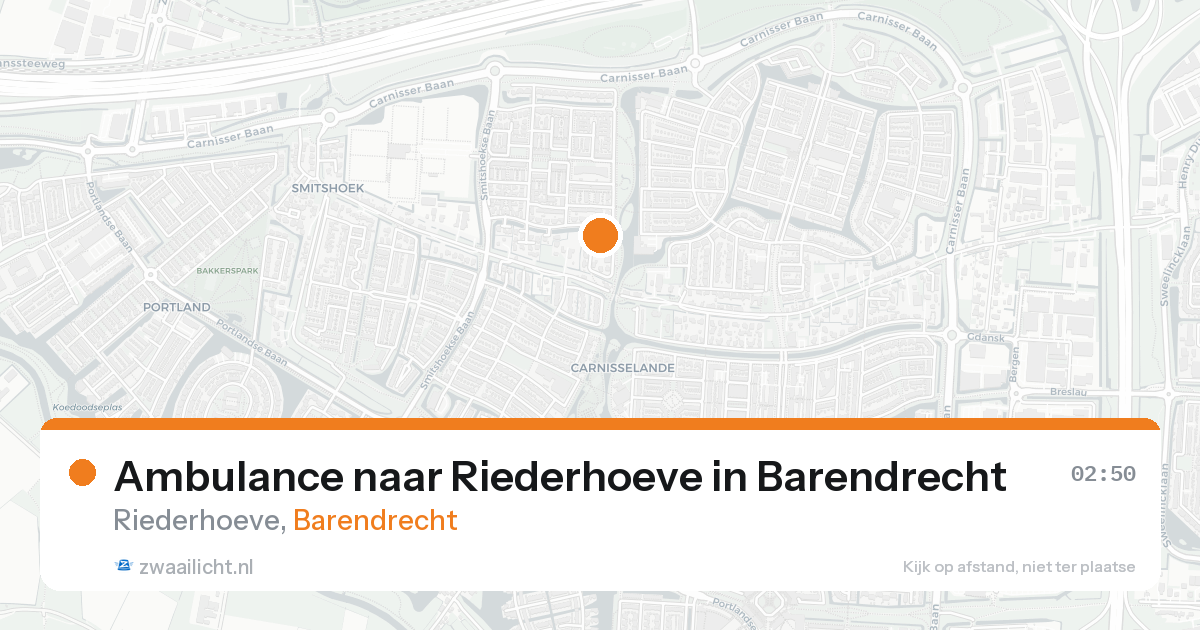 Ambulance naar Riederhoeve in Barendrecht — 8 feb 2026