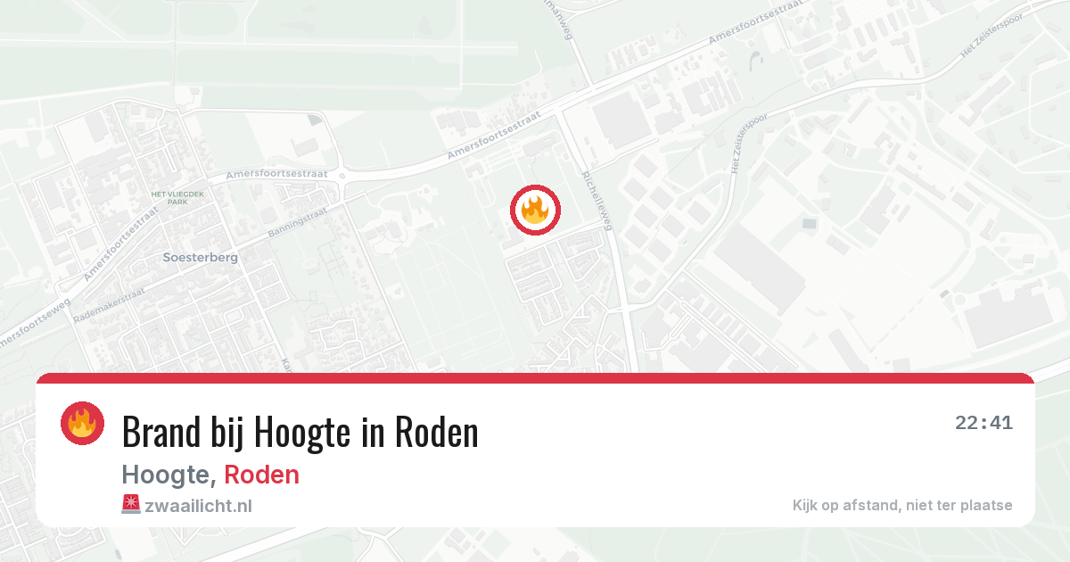Brand bij Hoogte in Roden — 28 jun 2026