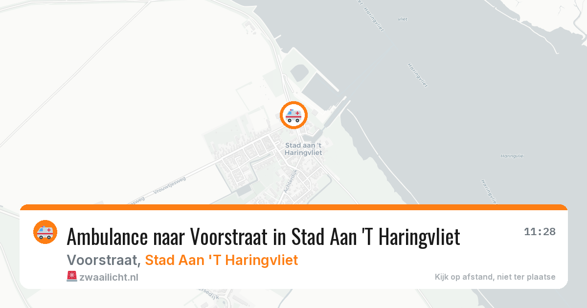 Ambulance naar Voorstraat in Stad Aan 'T Haringvliet — 31 mei 2026