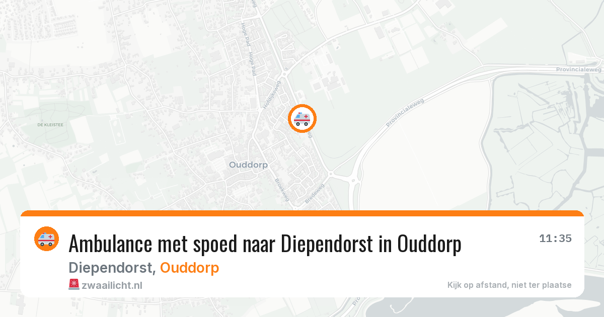 Ambulance met spoed naar Diependorst in Ouddorp — 30 jan 2026