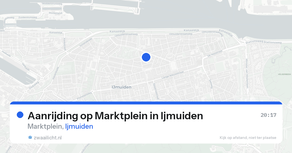 Aanrijding op Marktplein in Ijmuiden — 21 aug 2026