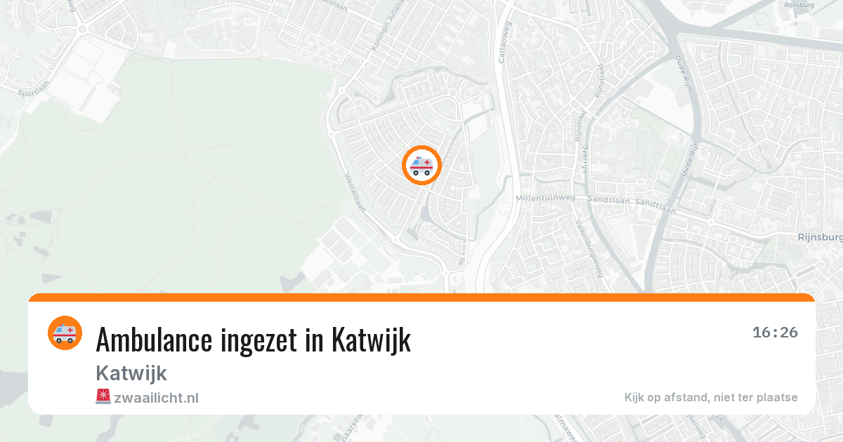 Ambulance ingezet in Katwijk — 12 mrt 2026