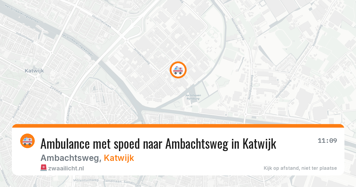 Ambulance met spoed naar Ambachtsweg in Katwijk — 30 jun 2026