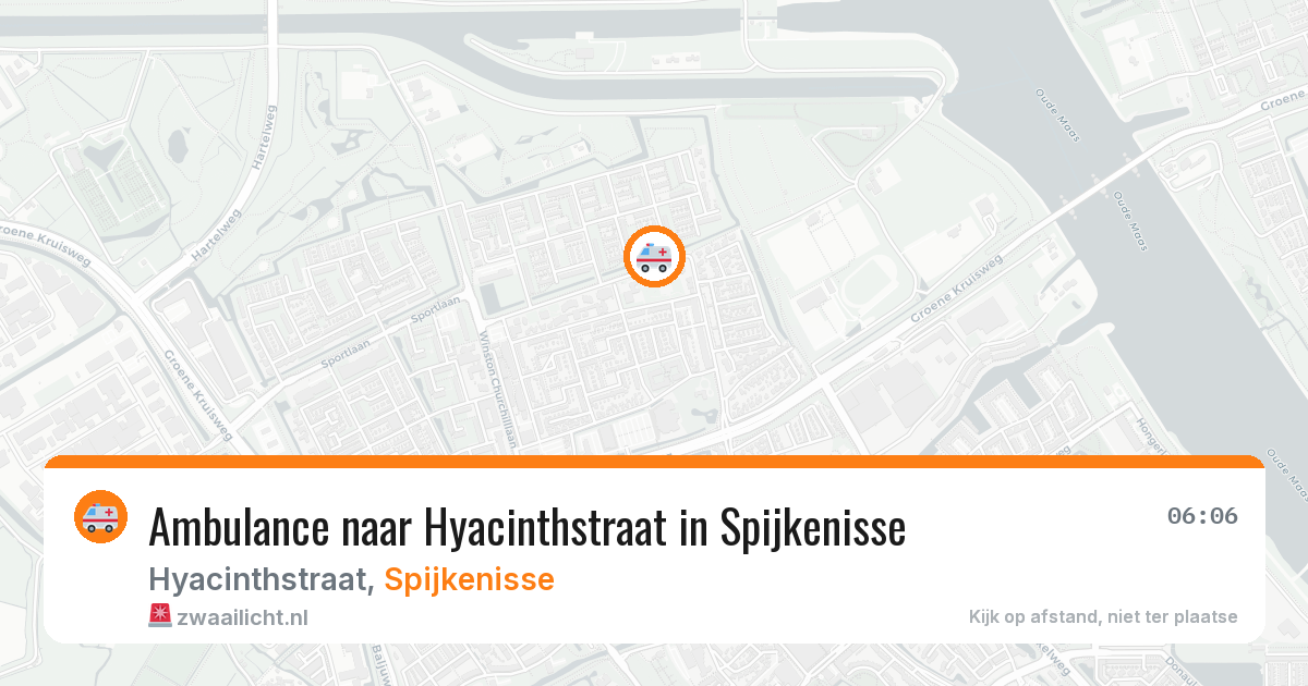 Ambulance naar Hyacinthstraat in Spijkenisse — 18 mei 2026