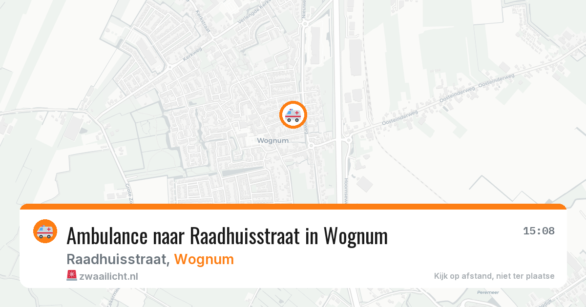 Ambulance naar Raadhuisstraat in Wognum — 28 jul 2026