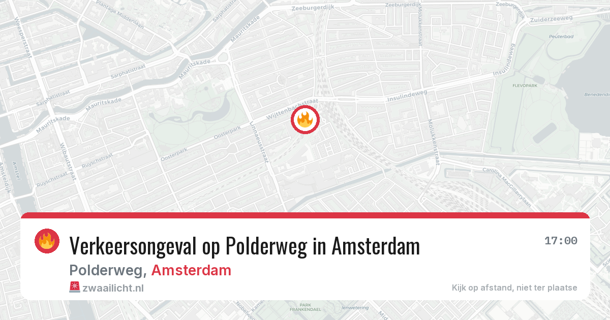 Verkeersongeval op Polderweg in Amsterdam — 1 aug 2026