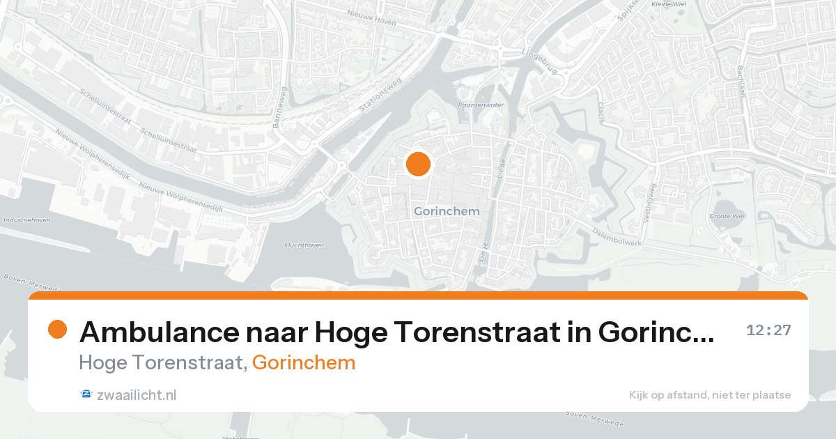 Ambulance naar Hoge Torenstraat in Gorinchem — 21 aug 2026