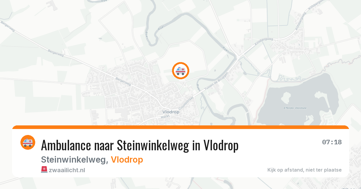 Ambulance naar Steinwinkelweg in Vlodrop — 2 mei 2026