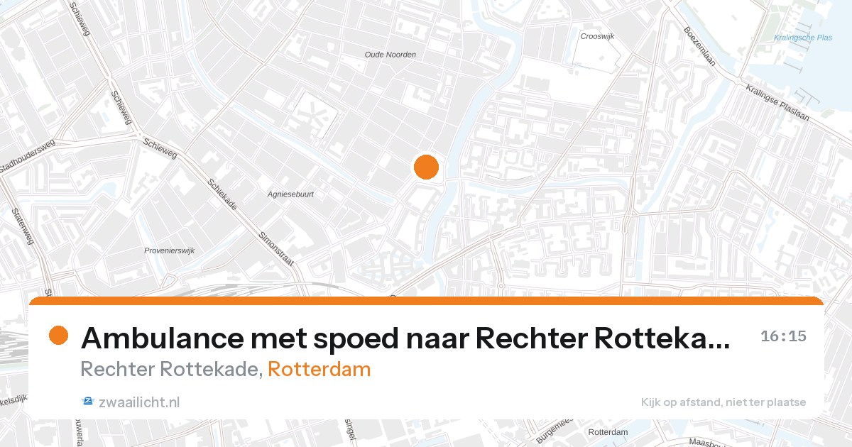 Ambulance met spoed naar Rechter Rottekade in Rotterdam — 28 aug 2026