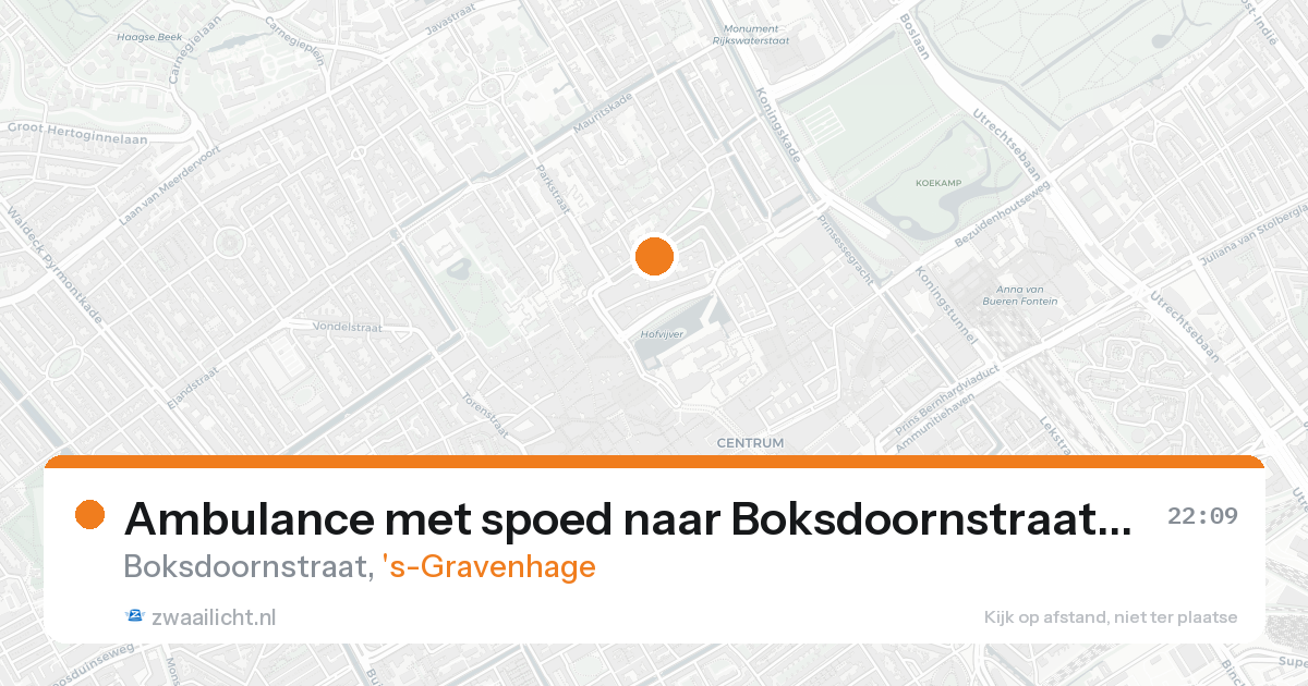 Ambulance met spoed naar Boksdoornstraat in 's-Gravenhage — 31 jan 2026