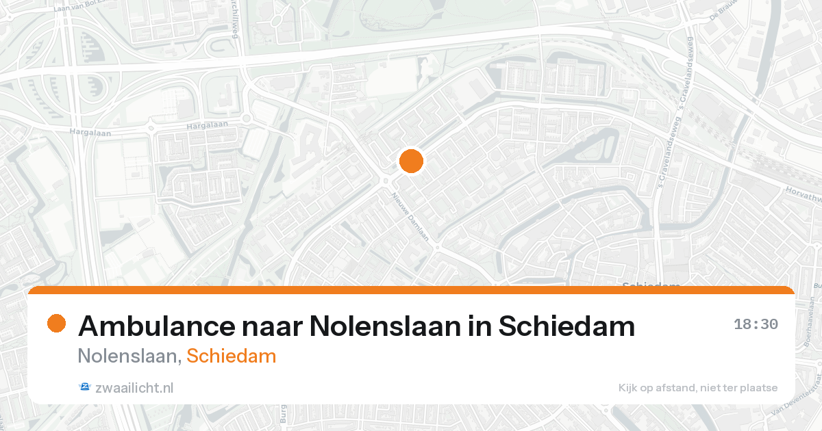 Ambulance naar Nolenslaan in Schiedam — 11 jul 2026