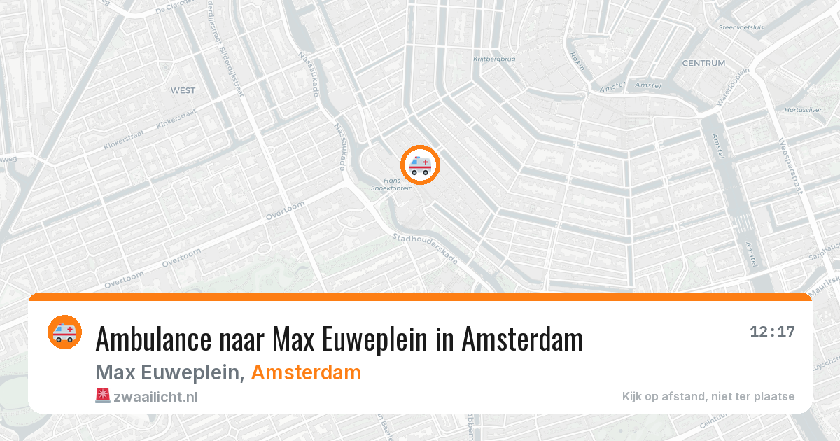 Ambulance naar Max Euweplein in Amsterdam — 4 jul 2026