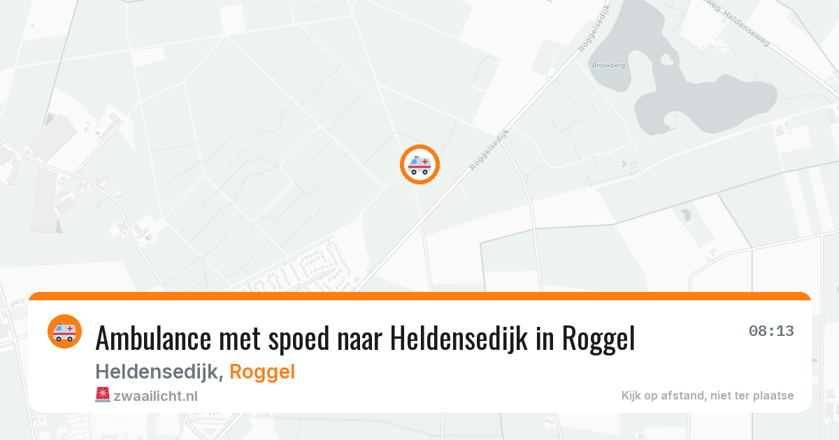 Ambulance met spoed naar Heldensedijk in Roggel — 4 aug 2026