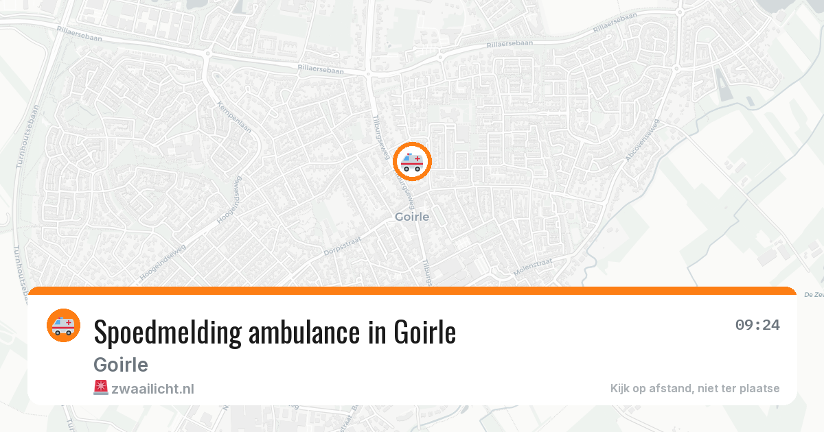 Spoedmelding ambulance in Goirle — 30 jan 2026