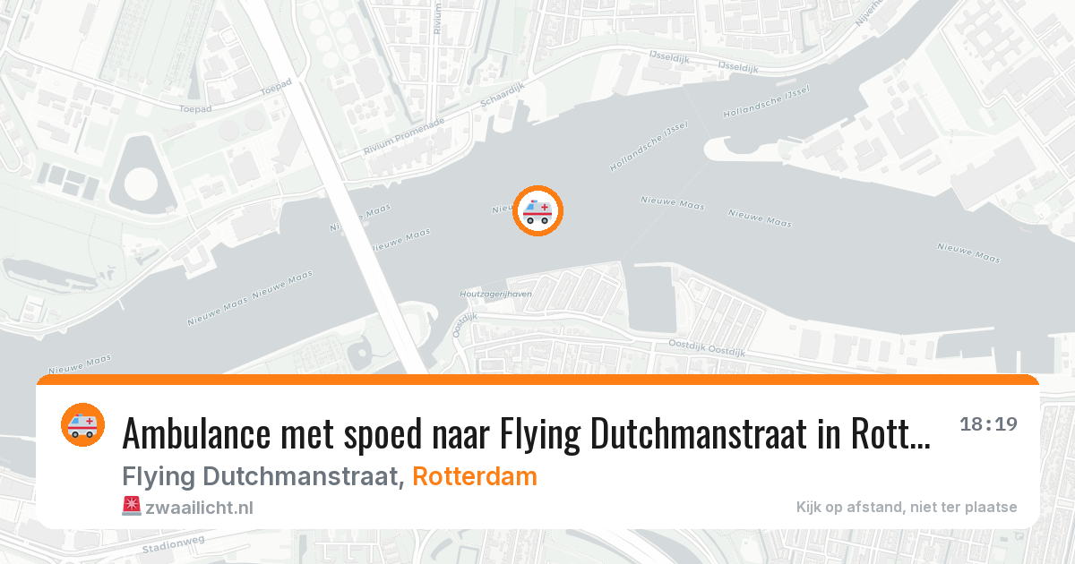Ambulance met spoed naar Flying Dutchmanstraat in Rotterdam — 13 jul 2026
