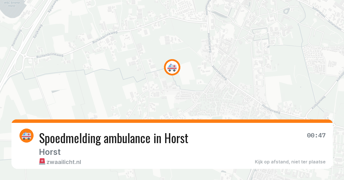 Spoedmelding ambulance in Horst — 5 jun 2026