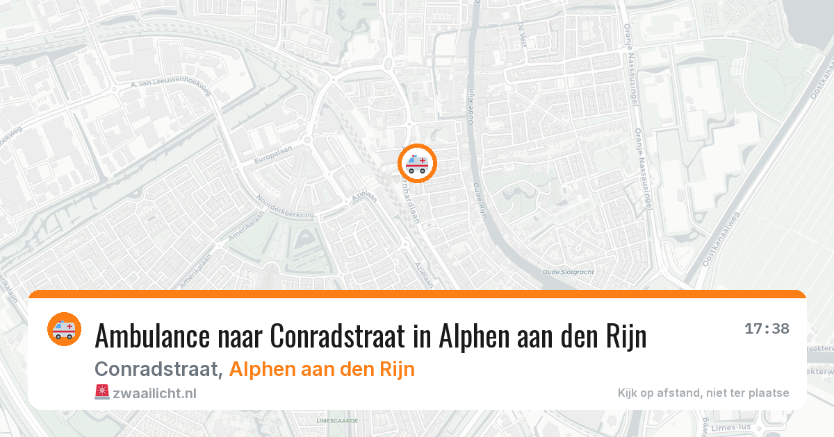 Ambulance naar Conradstraat in Alphen aan den Rijn — 4 aug 2026