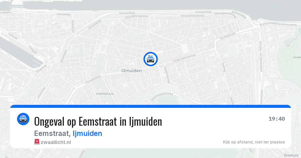 Ongeval op Eemstraat in Ijmuiden — 16 mrt 2026