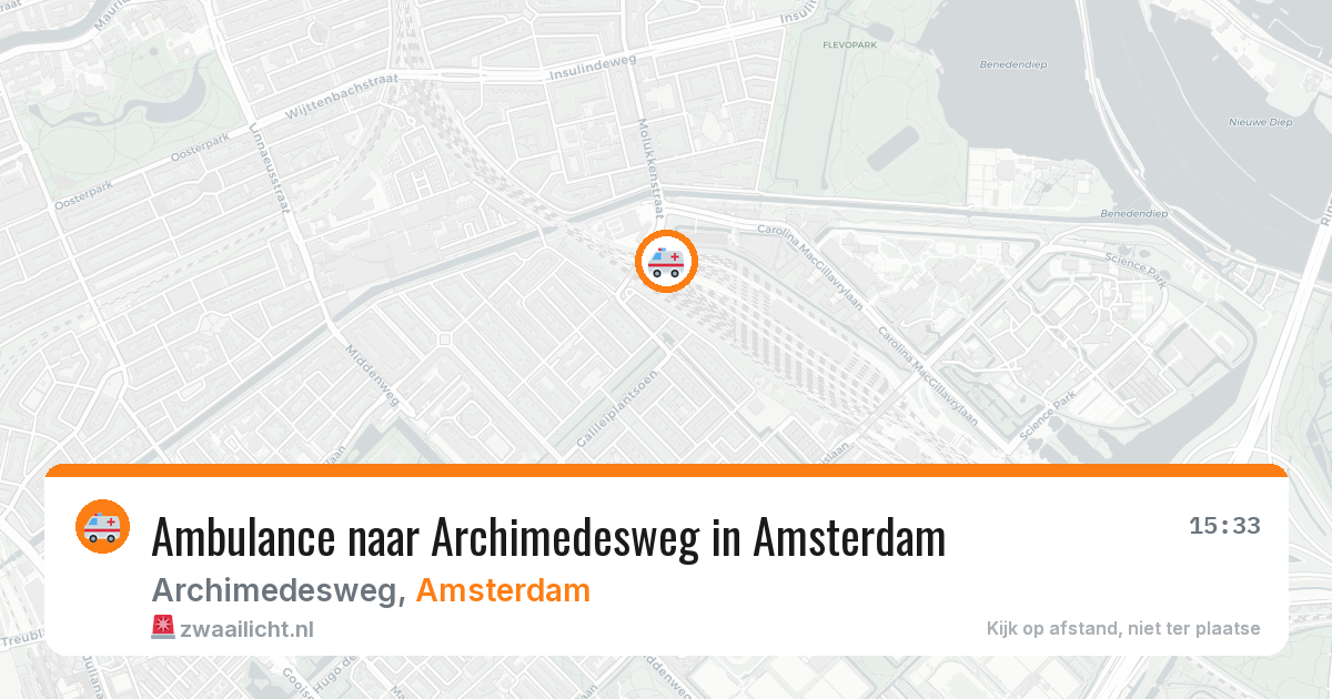 Ambulance naar Archimedesweg in Amsterdam — 31 jul 2026