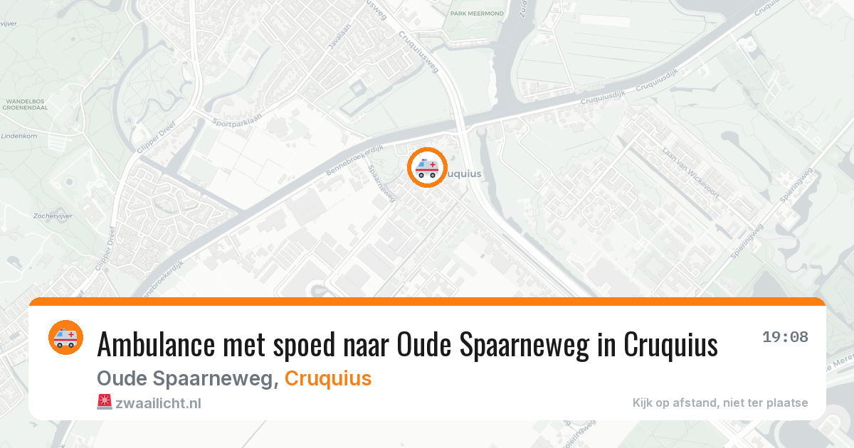 Ambulance met spoed naar Oude Spaarneweg in Cruquius — 11 jul 2026