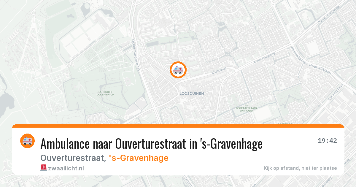 Ambulance naar Ouverturestraat in 's-Gravenhage — 30 mrt 2026