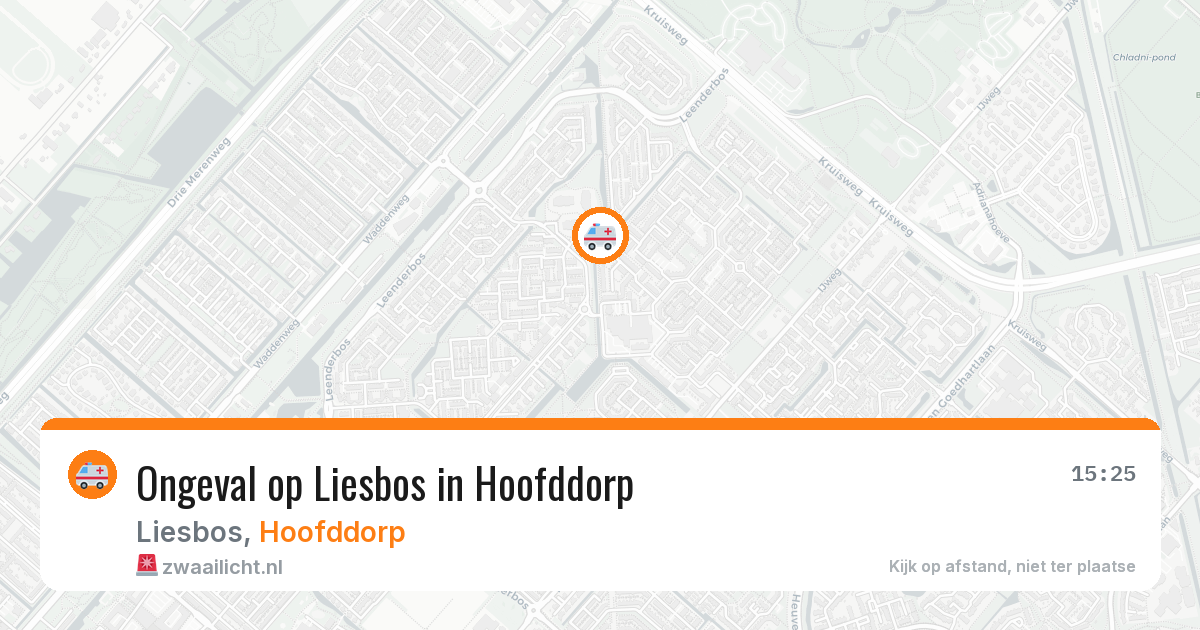 Ongeval op Liesbos in Hoofddorp — 20 jan 2026