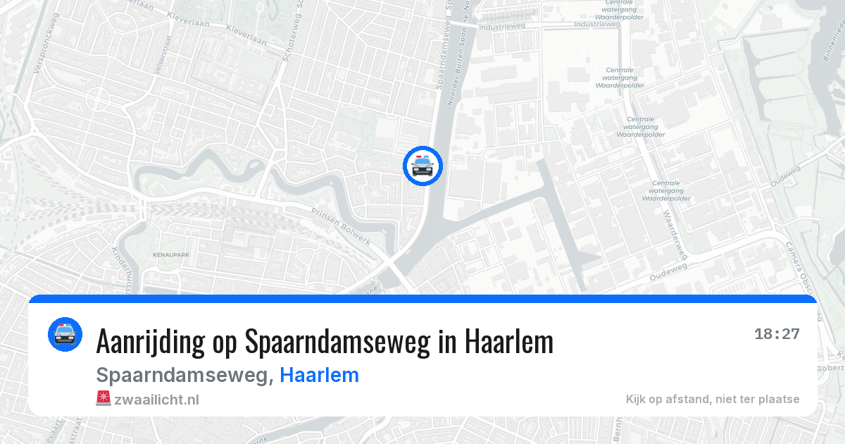 Aanrijding op Spaarndamseweg in Haarlem — 24 mrt 2026