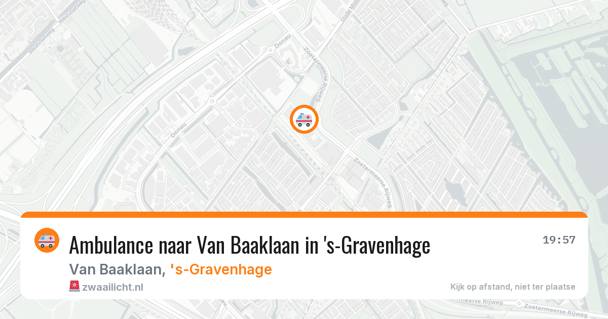 Ambulance naar Van Baaklaan in 's-Gravenhage — 14 jun 2026