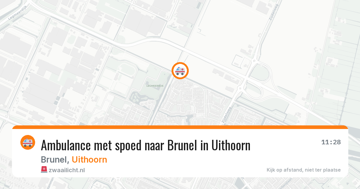 Ambulance met spoed naar Brunel in Uithoorn — 18 jul 2026