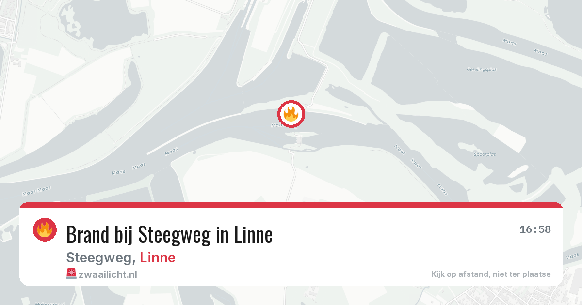 Brand bij Steegweg in Linne — 16 jul 2026