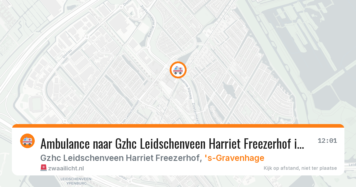Ambulance naar Gzhc Leidschenveen Harriet Freezerhof in 's-Gravenhage — 26 mei 2026