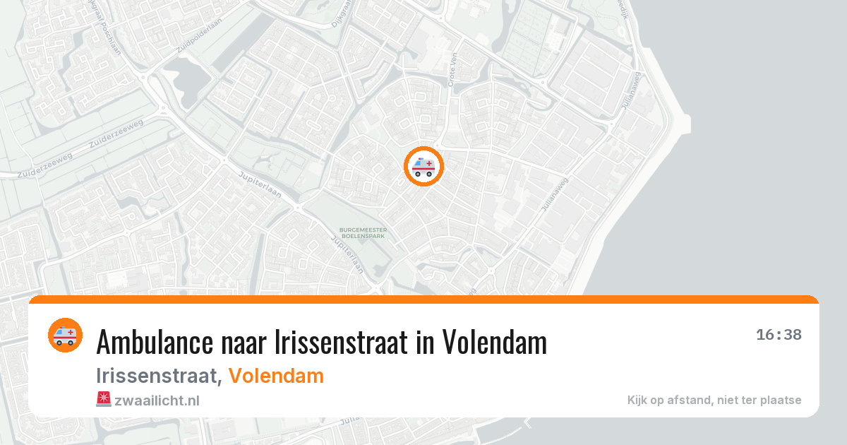 Ambulance naar Irissenstraat in Volendam — 23 mrt 2026
