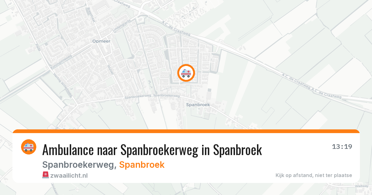 Ambulance naar Spanbroekerweg in Spanbroek — 29 jun 2026