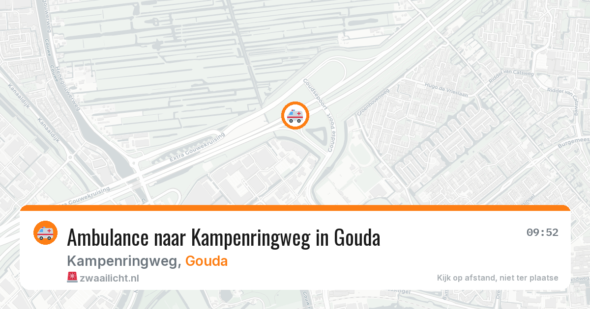 Ambulance naar Kampenringweg in Gouda — 30 jun 2026