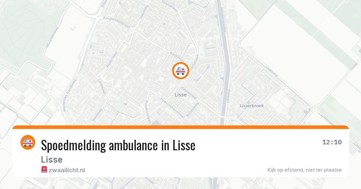 Spoedmelding ambulance in Lisse — 5 mei 2026