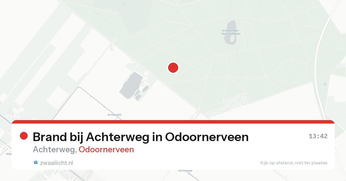 Brand bij Achterweg in Odoornerveen — 23 aug 2026