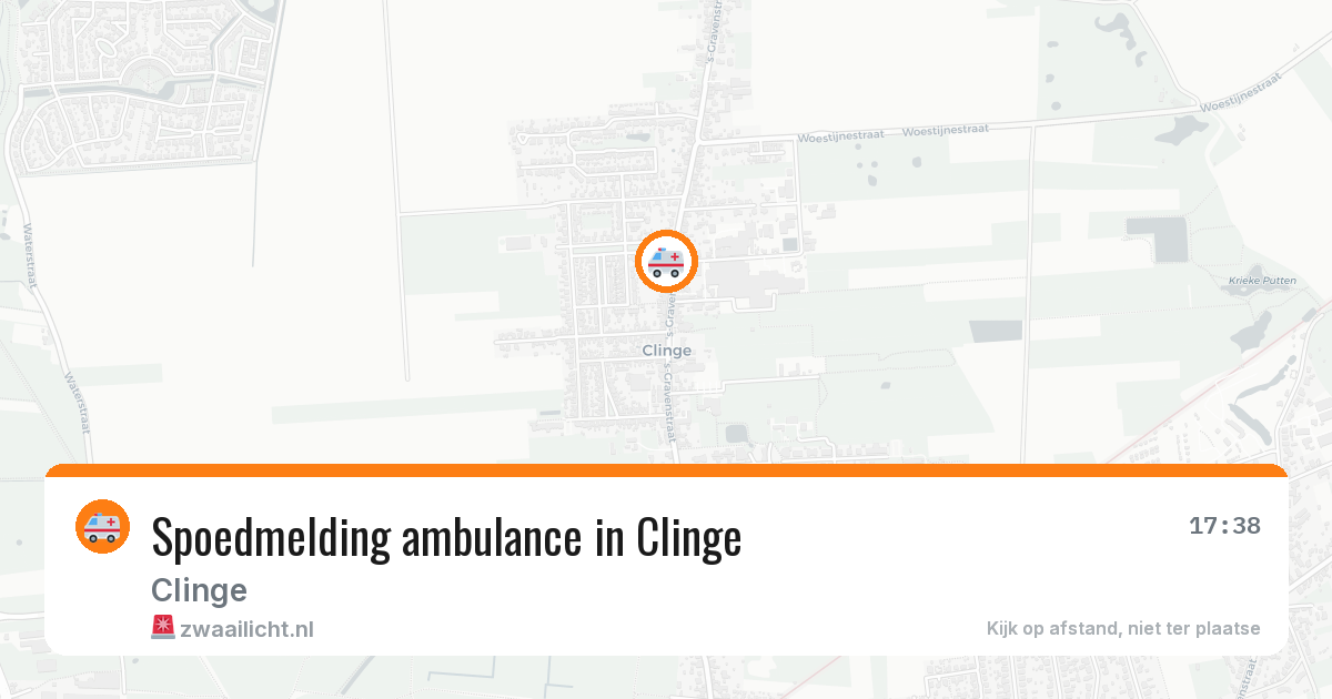 Spoedmelding ambulance in Clinge — 27 mei 2026
