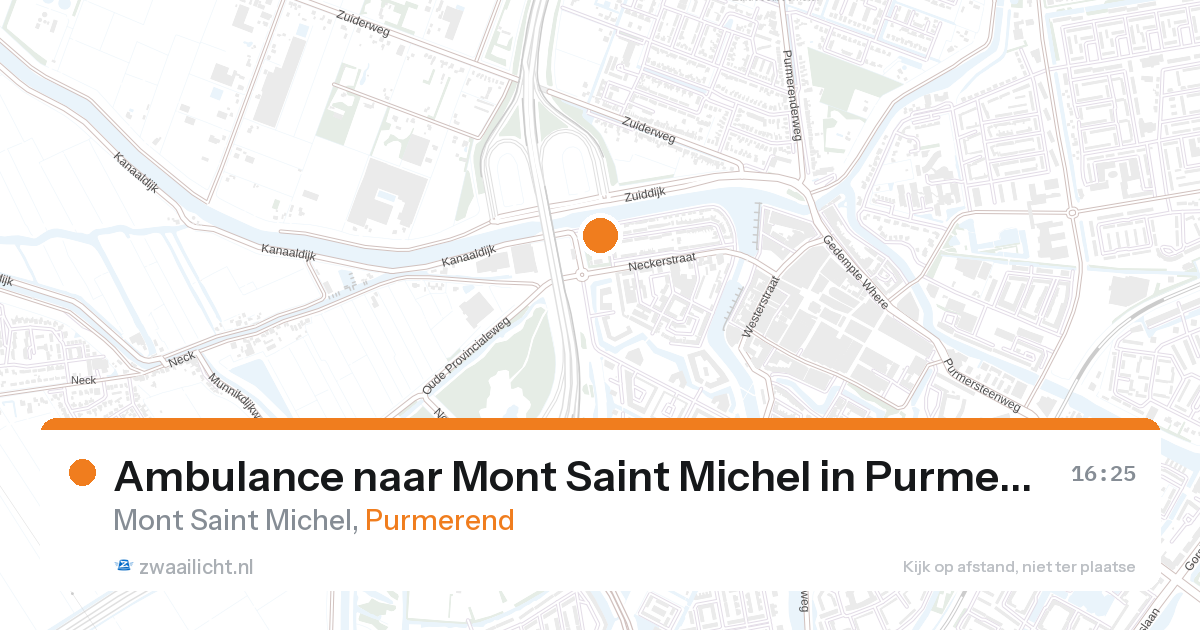 Ambulance naar Mont Saint Michel in Purmerend — 18 aug 2026