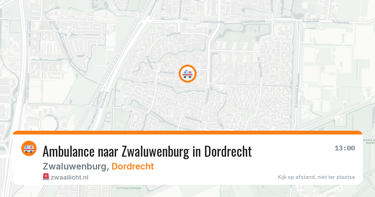 Ambulance naar Zwaluwenburg in Dordrecht — 5 jun 2026
