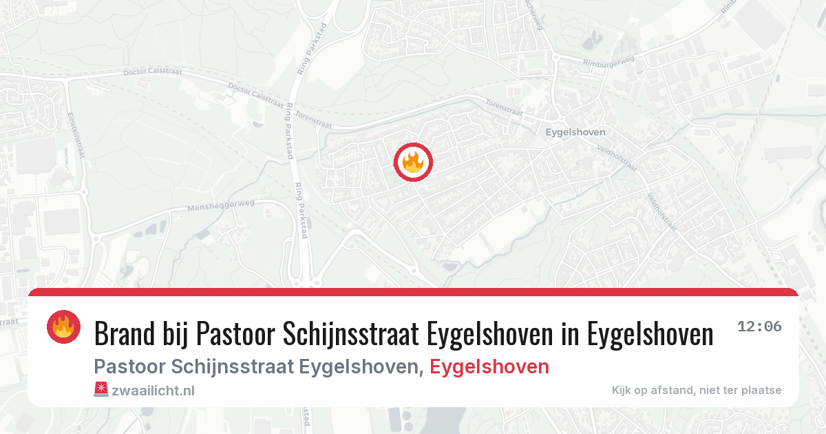 Brand bij Pastoor Schijnsstraat Eygelshoven in Eygelshoven — 23 jul 2026