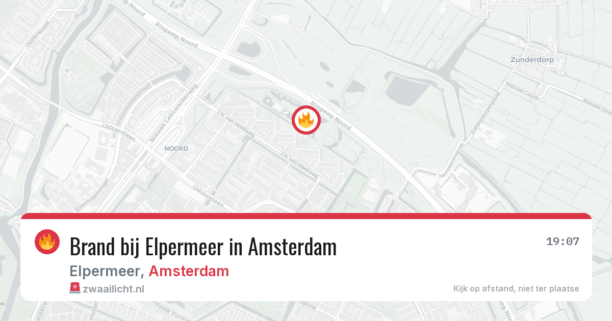 Brand bij Elpermeer in Amsterdam — 20 mrt 2026