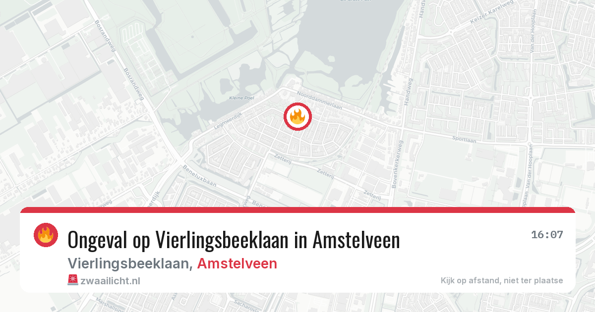Ongeval op Vierlingsbeeklaan in Amstelveen — 26 apr 2026