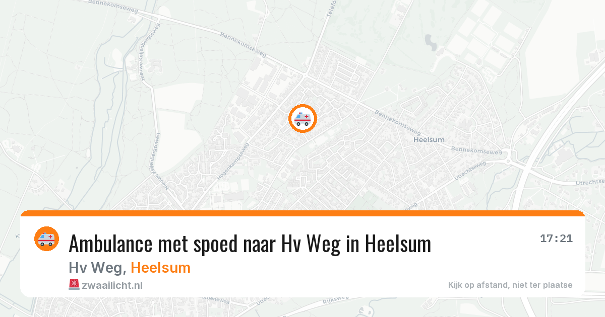 Ambulance met spoed naar Hv Weg in Heelsum — 10 jun 2026