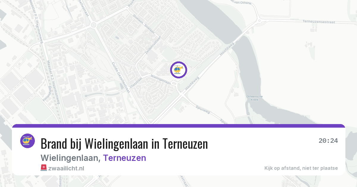 Brand bij Wielingenlaan in Terneuzen — 18 mrt 2026