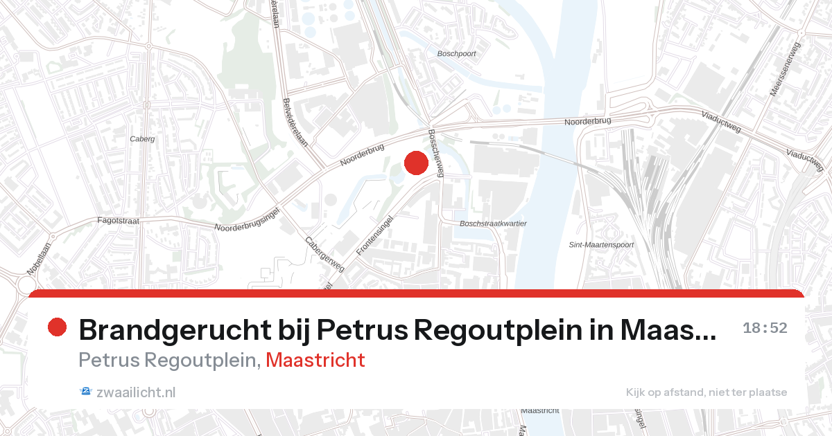 Brandgerucht bij Petrus Regoutplein in Maastricht — 28 aug 2026