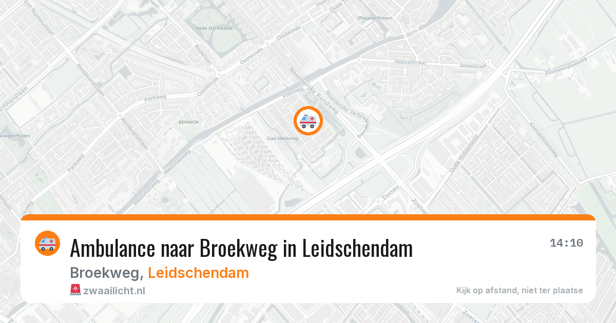 Ambulance naar Broekweg in Leidschendam — 16 mrt 2026